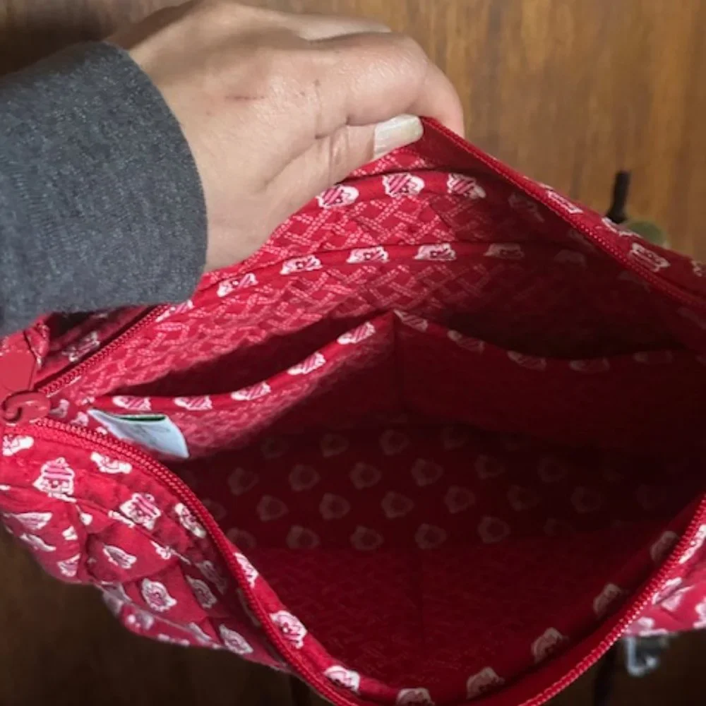 Red Vera Bradley Shoulder Bag Purse - Picture 3 of 3